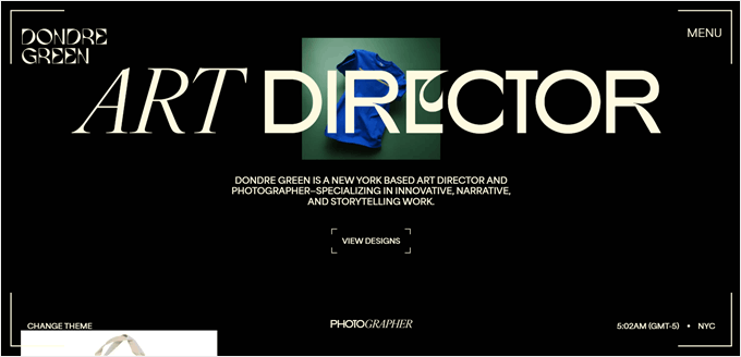 Dondre Green's website Dondre Green's website
