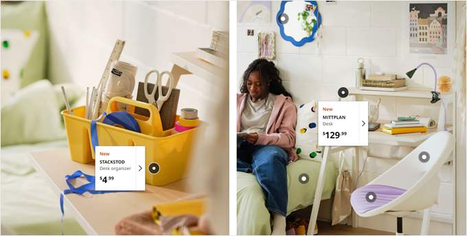 IKEA's image hotspot example IKEA's image hotspot example