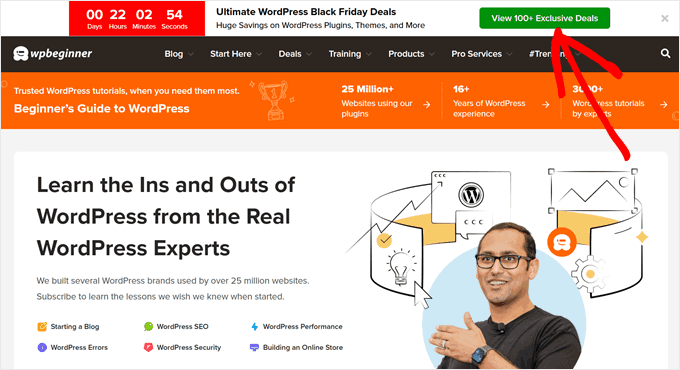 WPBeginner's Black Friday banner WPBeginner's Black Friday banner