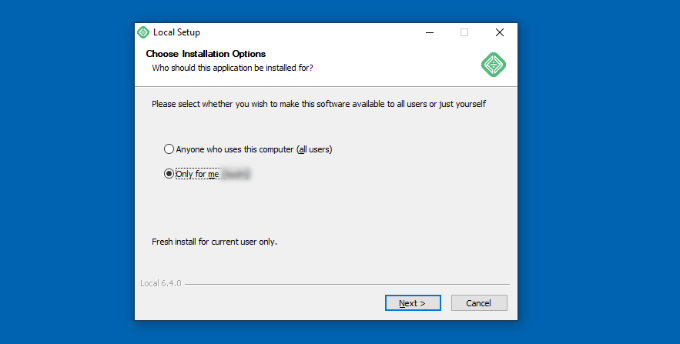 Choose user profiles for software Choose user profiles for software
