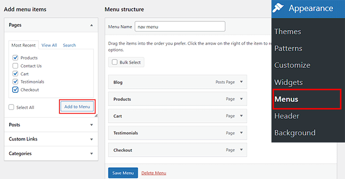Add navigation menu for B2B store Add navigation menu for B2B store