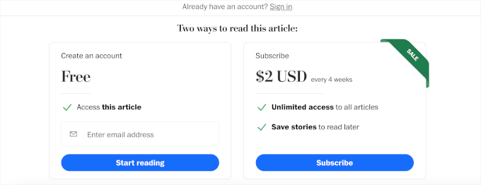 The Washington Post's paywall The Washington Post's paywall