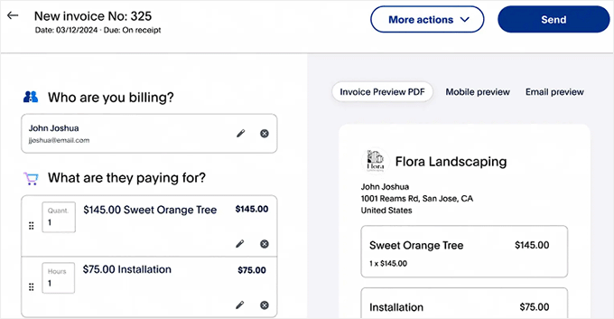 PayPal invoices PayPal invoices