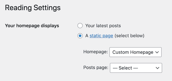 How to add a custom home page to your WordPress website How to add a custom home page to your WordPress website