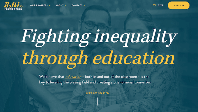 The Balkhi Foundation website The Balkhi Foundation website