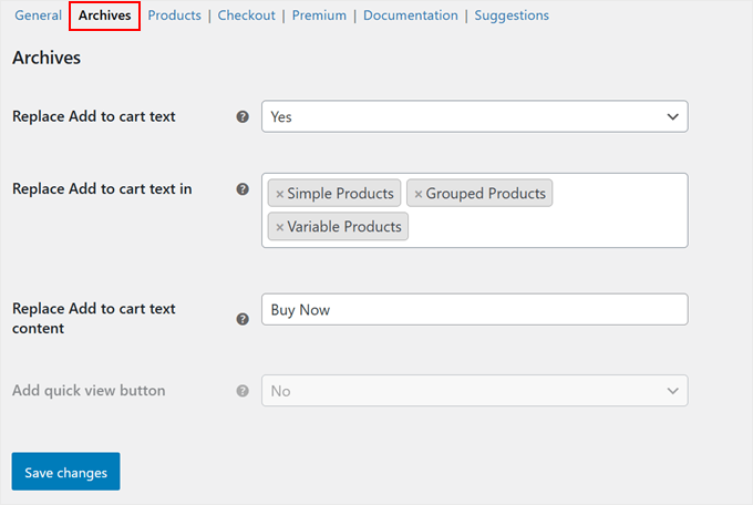 Configuring the Archives page settings in Direct Checkout plugin Configuring the Archives page settings in Direct Checkout plugin