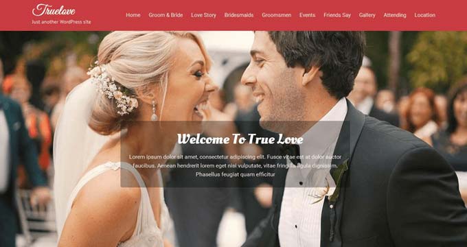 An example of a beautiful wedding theme An example of a beautiful wedding theme