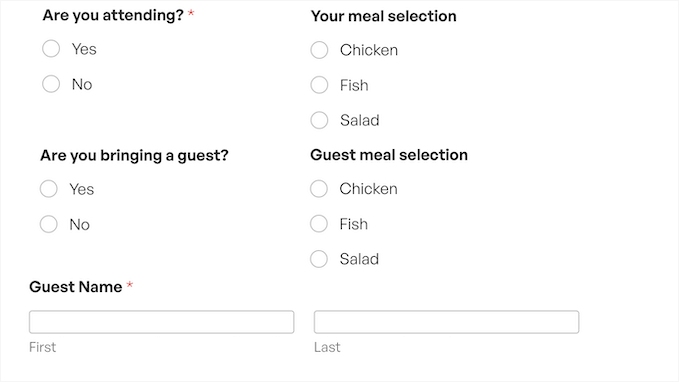 How to add a catering form to your wedding website How to add a catering form to your wedding website