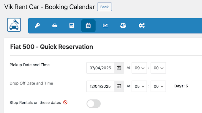 Creating an online booking schedule Creating an online booking schedule
