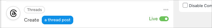 Create Threads post Create Threads post
