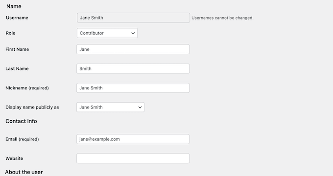 How to update a user's profile using the built-in tools How to update a user's profile using the built-in tools