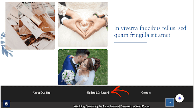 Displaying important privacy links in your website's footer Displaying important privacy links in your website's footer