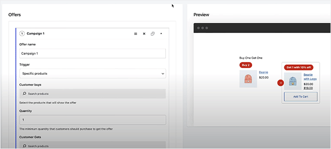 Merchant Buy X, Get Y feature Merchant Buy X, Get Y feature
