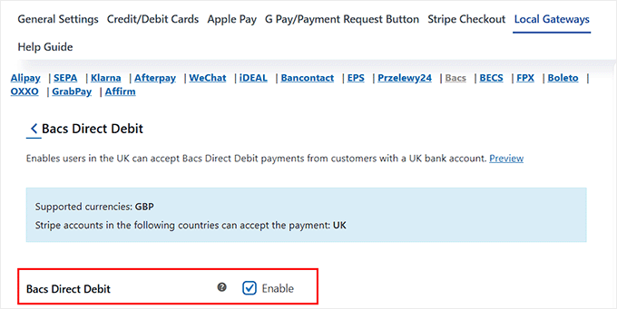 Enable Bacs direct debit in WooCommerce with a plugin Enable Bacs direct debit in WooCommerce with a plugin