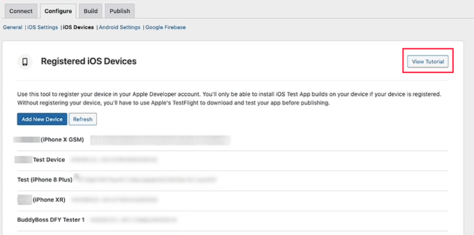 Add your registered iOS device in BuddyBoss Add your registered iOS device in BuddyBoss