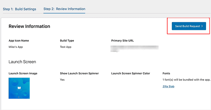 Click the Send Build Request button in the BuddyBoss App Click the Send Build Request button in the BuddyBoss App