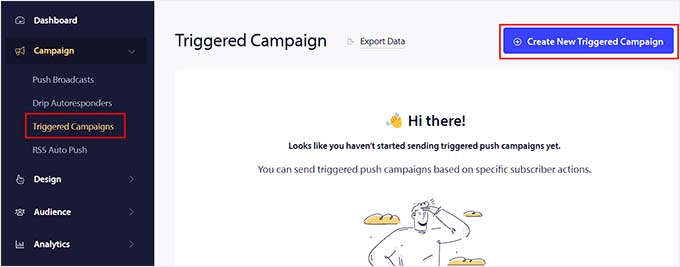 Click the Create New Campaign button Click the Create New Campaign button