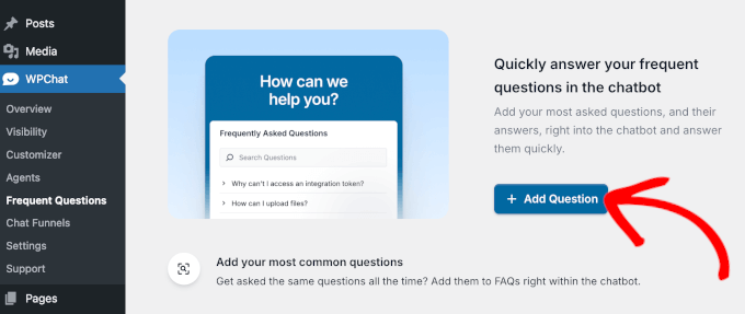 WPChat Frequent Questions page WPChat Frequent Questions page
