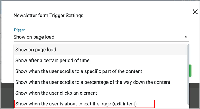 Enable smart exit for popups in Thrive Leads Enable smart exit for popups in Thrive Leads