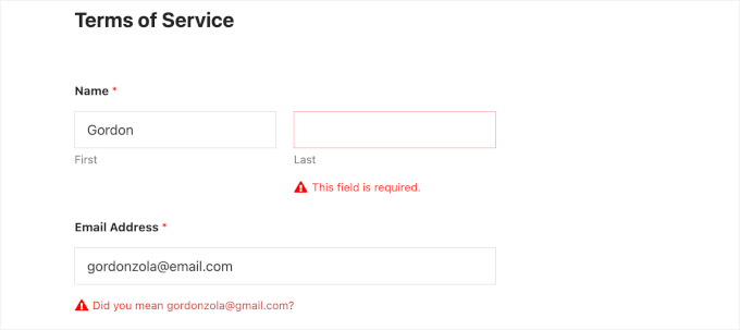 Checking form validation Checking form validation