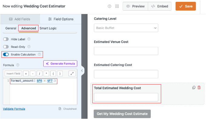Reviewing a Formula in WPForms Reviewing a Formula in WPForms