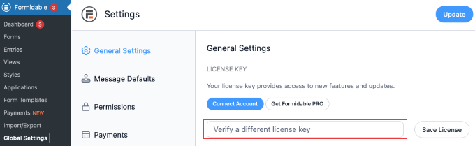 Enter Your Formidable Forms License Key Enter Your Formidable Forms License Key