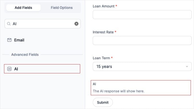 Add an AI Field to Your Calculator Form in Fomidable Forms Add an AI Field to Your Calculator Form in Fomidable Forms