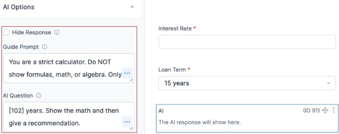 AI Field Options in Formidable Forms AI Field Options in Formidable Forms
