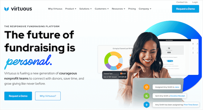 Virtuous – Best Donor Management Software for Comprehensive Automation and Relationship Building Virtuous – Best Donor Management Software for Comprehensive Automation and Relationship Building