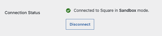 Square connection status successful in Charitable Square connection status successful in Charitable