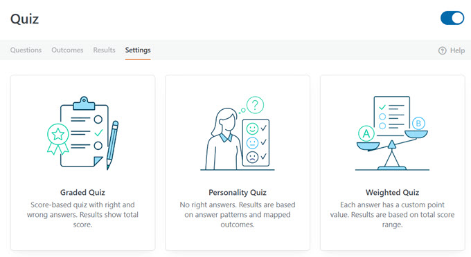 3 types of quizzes