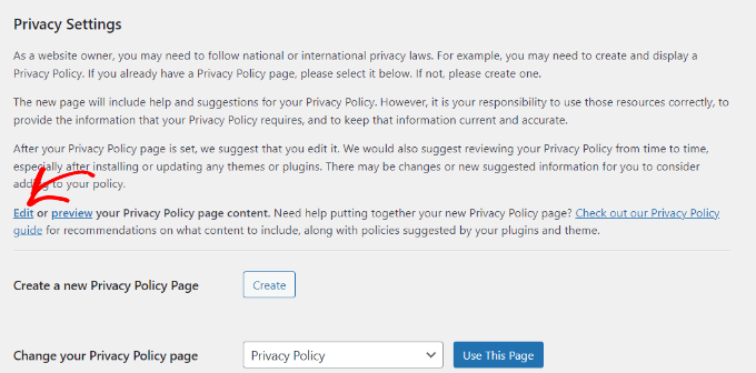 How to edit the default privacy policy page in WordPress How to edit the default privacy policy page in WordPress