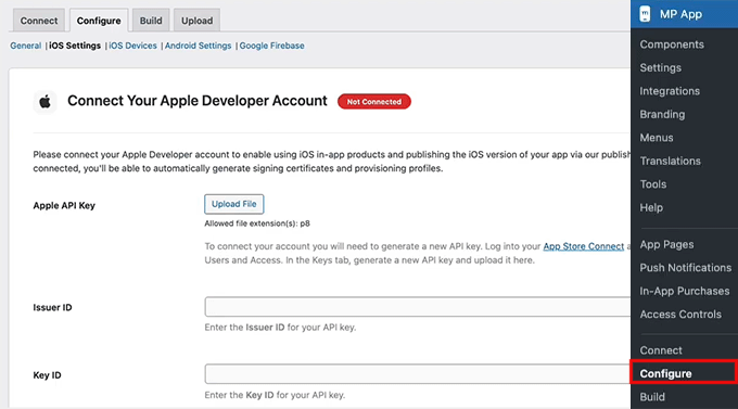 Connect the Apple Developer account with MemberPress AppKit Connect the Apple Developer account with MemberPress AppKit