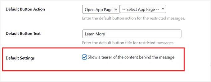 Add default restricted message in MemberPress AppKit Add default restricted message in MemberPress AppKit