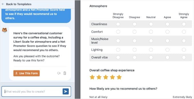 A Form Generated by AI in WPForms A Form Generated by AI in WPForms