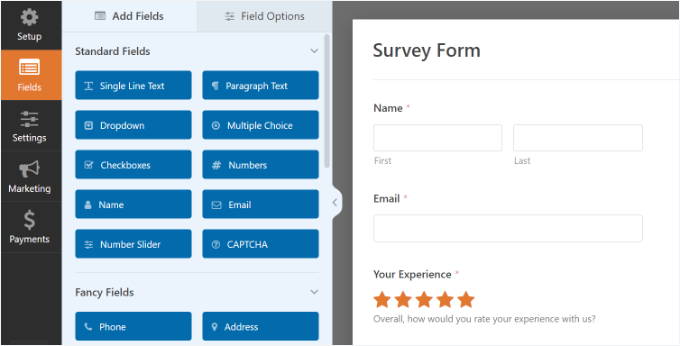 Drag and drop fields to your form Drag and drop fields to your form