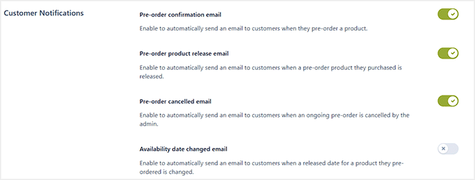 Configure pre-order notifications for customers in YITH Configure pre-order notifications for customers in YITH