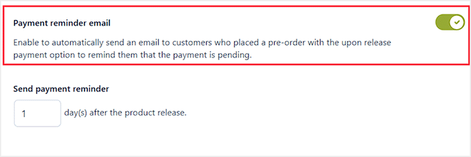 Activate payment reminder email in YITH Activate payment reminder email in YITH