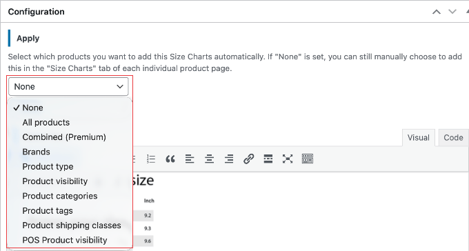Applying a Size Chart to a Product Category Automatically Using WPC Product Size Chart for WooCommerce Applying a Size Chart to a Product Category Automatically Using WPC Product Size Chart for WooCommerce