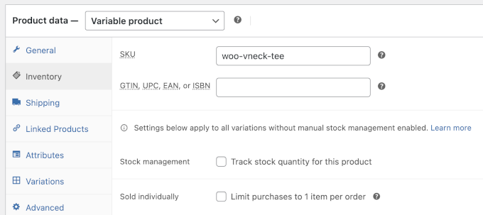 Product data including SKU, GTIN, UPC, EAN, ISBN Product data including SKU, GTIN, UPC, EAN, ISBN