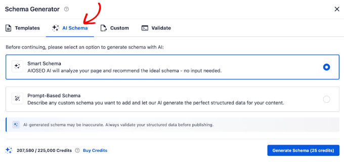 AI schema generator AI schema generator