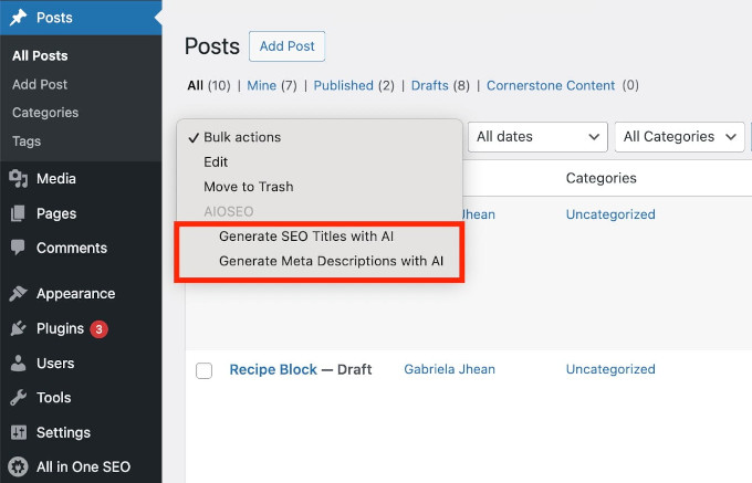 Bulk AI SEO title and description generator Bulk AI SEO title and description generator
