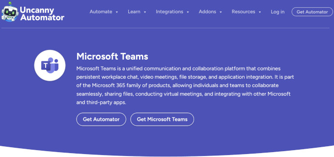 Automator plugin connects to Microsoft Teams now Automator plugin connects to Microsoft Teams now