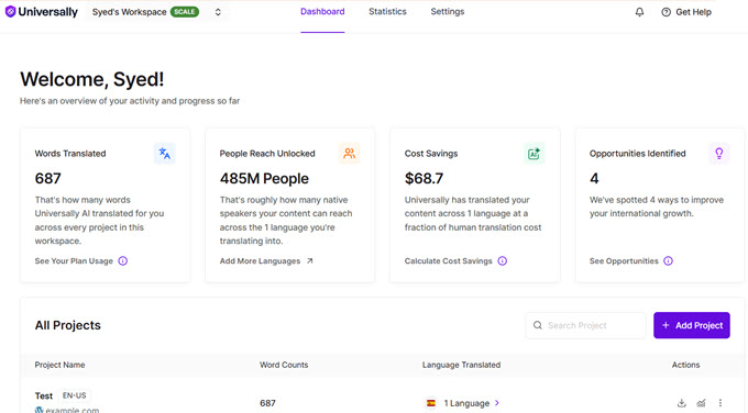 universally dashboard universally dashboard