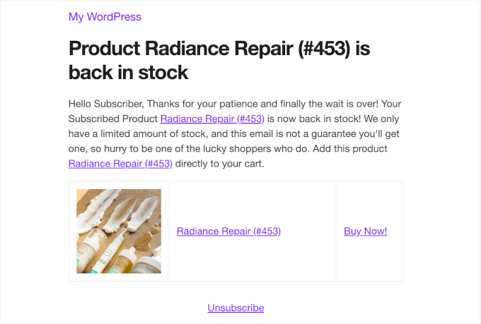 Instock email preview in Merchant modules Instock email preview in Merchant modules