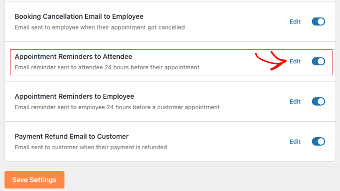 Editing the Appointment Reminders Template in Sugar Calendar Bookings Editing the Appointment Reminders Template in Sugar Calendar Bookings
