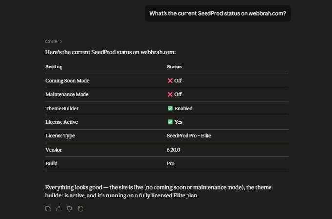 WPVibe actions for SeedProd WPVibe actions for SeedProd