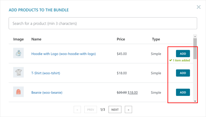 Choosing which products to the bundle with the YITH plugin Choosing which products to the bundle in WooCommerce