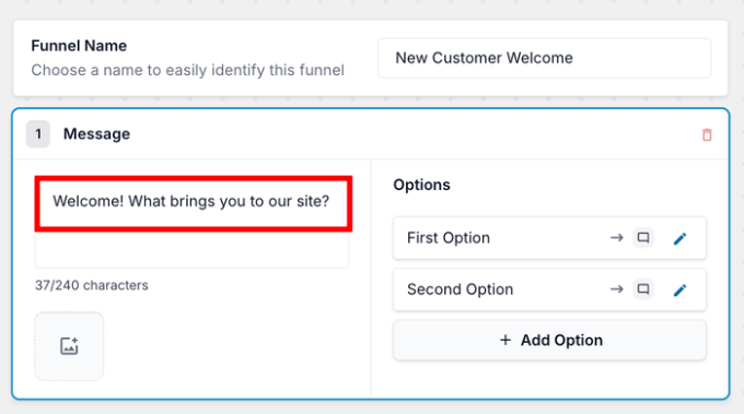 Adding a Message to a New WPChat Funnel Adding a Message to a New WPChat Funnel