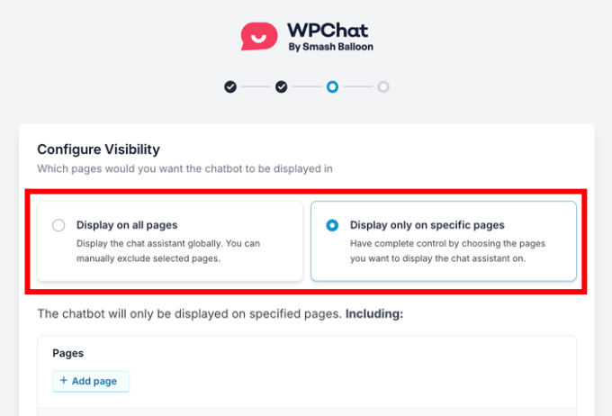 Displaying WPChat on Specific Pages Displaying WPChat on Specific Pages